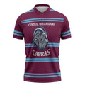 Central Queensland Rugby Custom Zipper Polo Shirt Go Capras Sporty Style - Aussie Hoodie