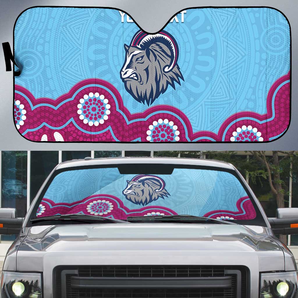 Central Queensland Rugby Custom Auto Sun Shade Go Capras Aboriginal Art - Aussie Hoodie
