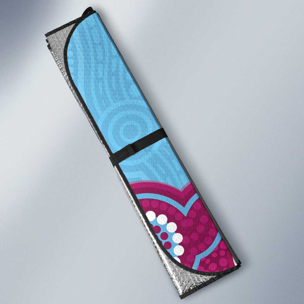 Central Queensland Rugby Custom Auto Sun Shade Go Capras Aboriginal Art - Aussie Hoodie