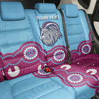 Central Queensland Rugby Custom Back Car Seat Cover Go Capras Aboriginal Art - Aussie Hoodie