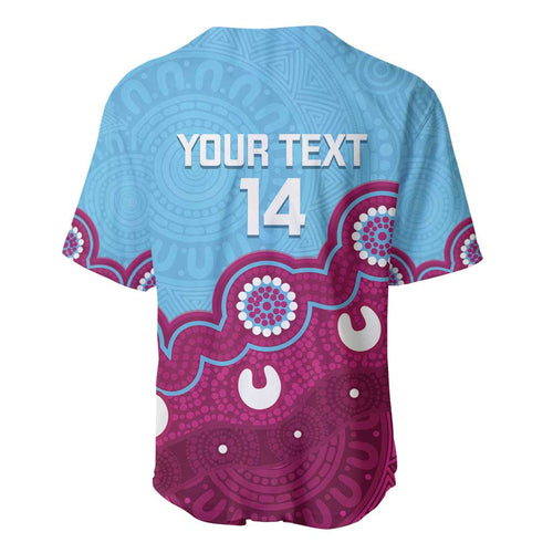 Central Queensland Rugby Custom Baseball Jersey Go Capras Aboriginal Art - Aussie Hoodie
