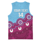 Central Queensland Rugby Custom Basketball Jersey Go Capras Aboriginal Art - Aussie Hoodie
