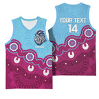 Central Queensland Rugby Custom Basketball Jersey Go Capras Aboriginal Art - Aussie Hoodie