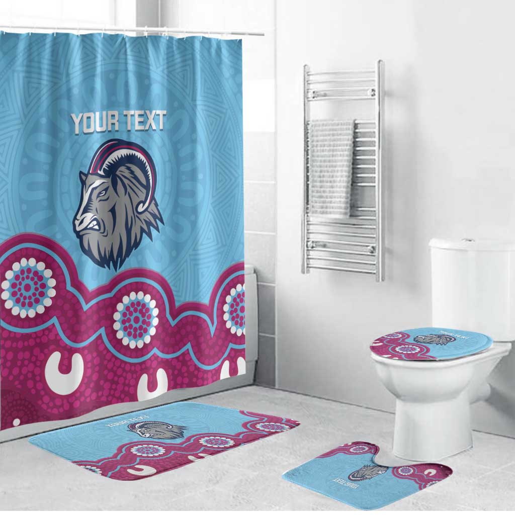 Central Queensland Rugby Custom Bathroom Set Go Capras Aboriginal Art - Aussie Hoodie