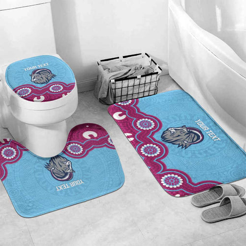 Central Queensland Rugby Custom Bathroom Set Go Capras Aboriginal Art - Aussie Hoodie