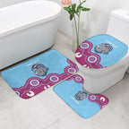 Central Queensland Rugby Custom Bathroom Set Go Capras Aboriginal Art - Aussie Hoodie