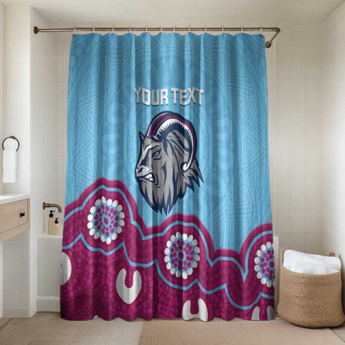 Central Queensland Rugby Custom Bathroom Set Go Capras Aboriginal Art - Aussie Hoodie