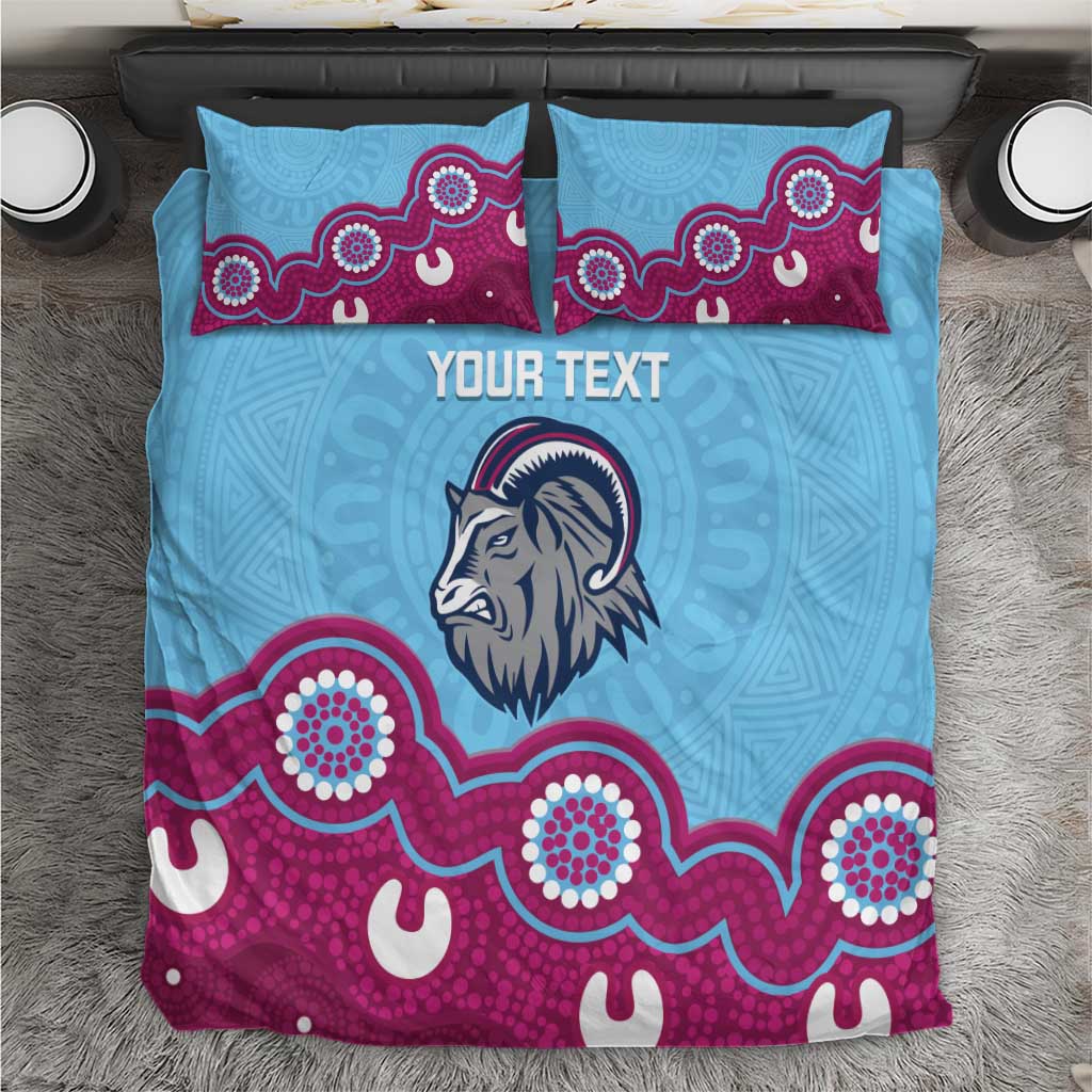 Central Queensland Rugby Custom Bedding Set Go Capras Aboriginal Art - Aussie Hoodie