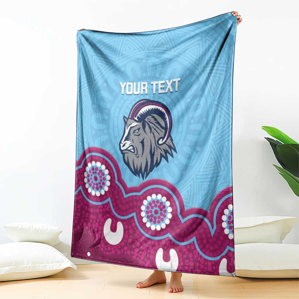 Central Queensland Rugby Custom Blanket Go Capras Aboriginal Art - Aussie Hoodie