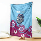 Central Queensland Rugby Custom Blanket Go Capras Aboriginal Art - Aussie Hoodie