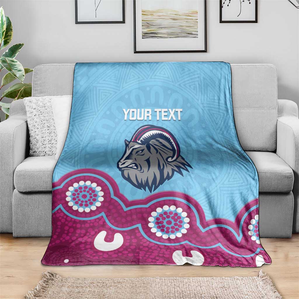Central Queensland Rugby Custom Blanket Go Capras Aboriginal Art - Aussie Hoodie