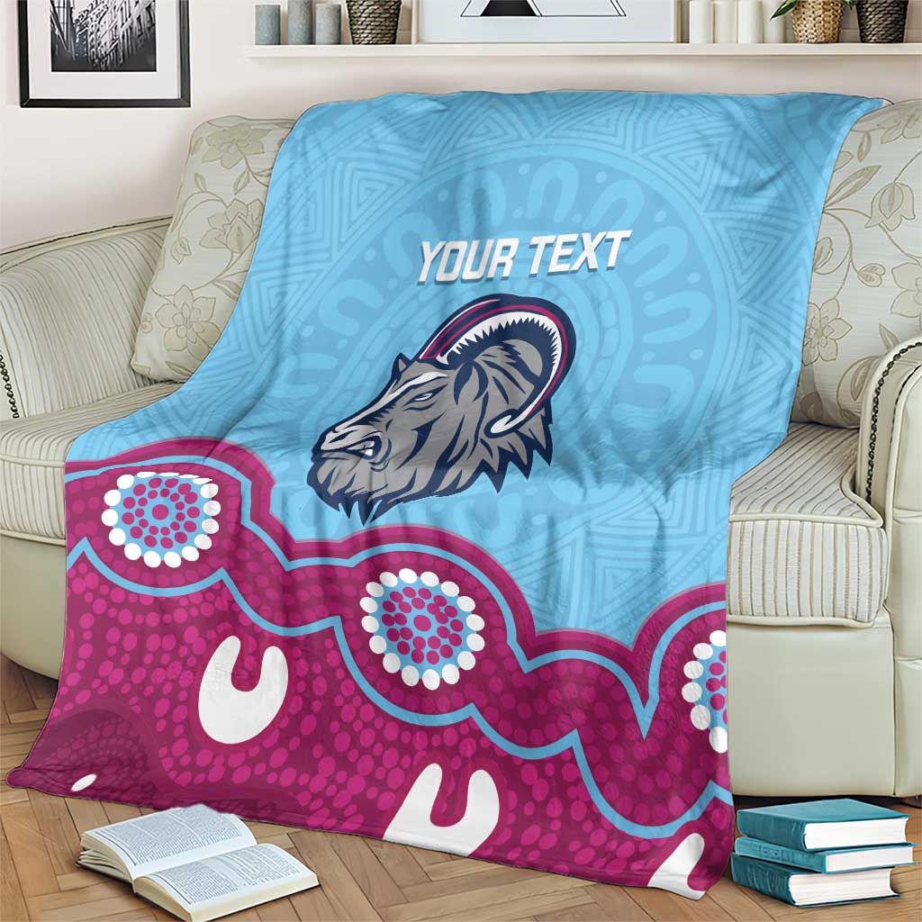 Central Queensland Rugby Custom Blanket Go Capras Aboriginal Art - Aussie Hoodie