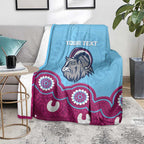 Central Queensland Rugby Custom Blanket Go Capras Aboriginal Art - Aussie Hoodie