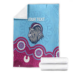 Central Queensland Rugby Custom Blanket Go Capras Aboriginal Art - Aussie Hoodie