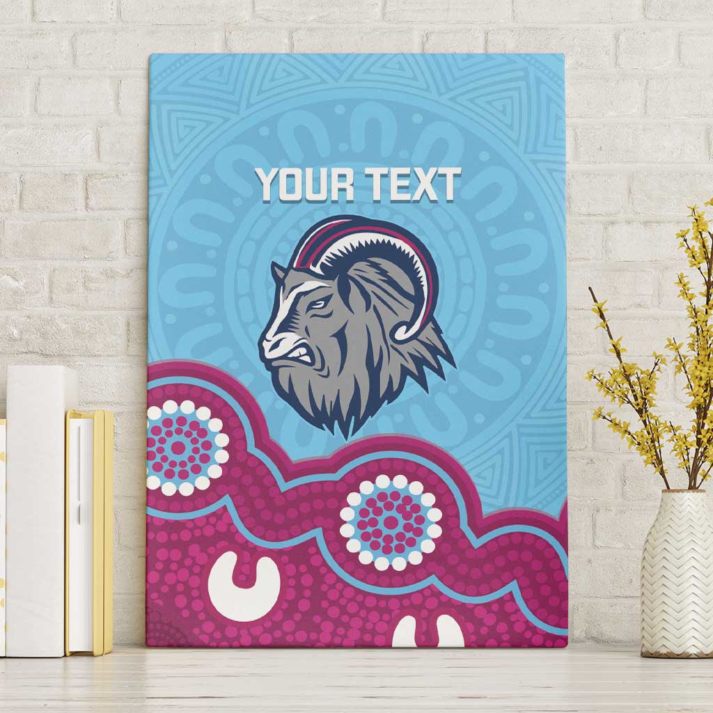 Central Queensland Rugby Custom Canvas Wall Art Go Capras Aboriginal Art - Aussie Hoodie