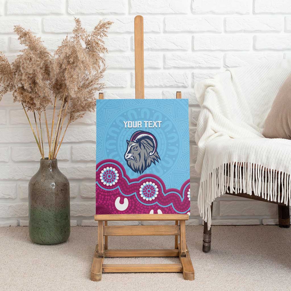 Central Queensland Rugby Custom Canvas Wall Art Go Capras Aboriginal Art - Aussie Hoodie