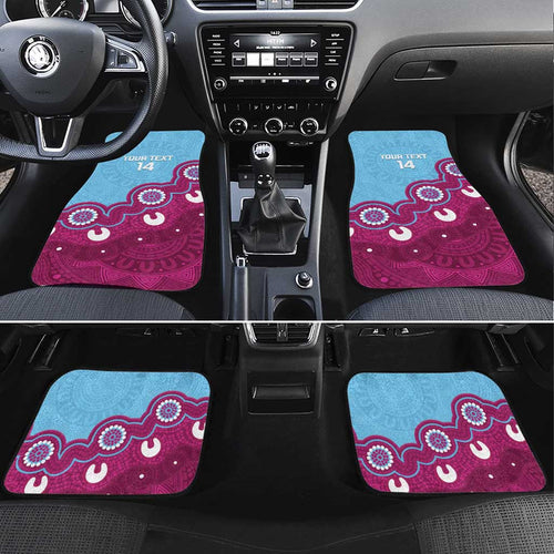 Central Queensland Rugby Custom Car Mats Go Capras Aboriginal Art - Aussie Hoodie