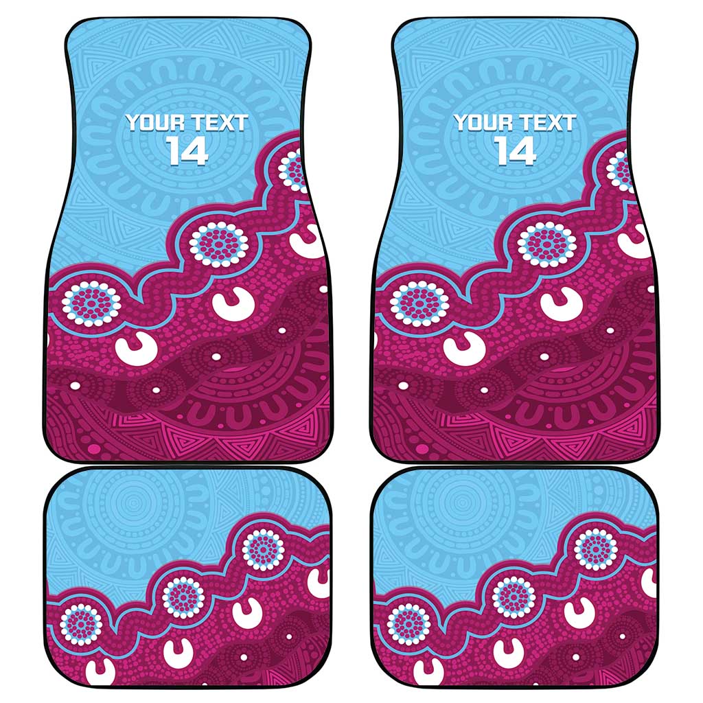 Central Queensland Rugby Custom Car Mats Go Capras Aboriginal Art - Aussie Hoodie