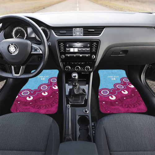 Central Queensland Rugby Custom Car Mats Go Capras Aboriginal Art - Aussie Hoodie