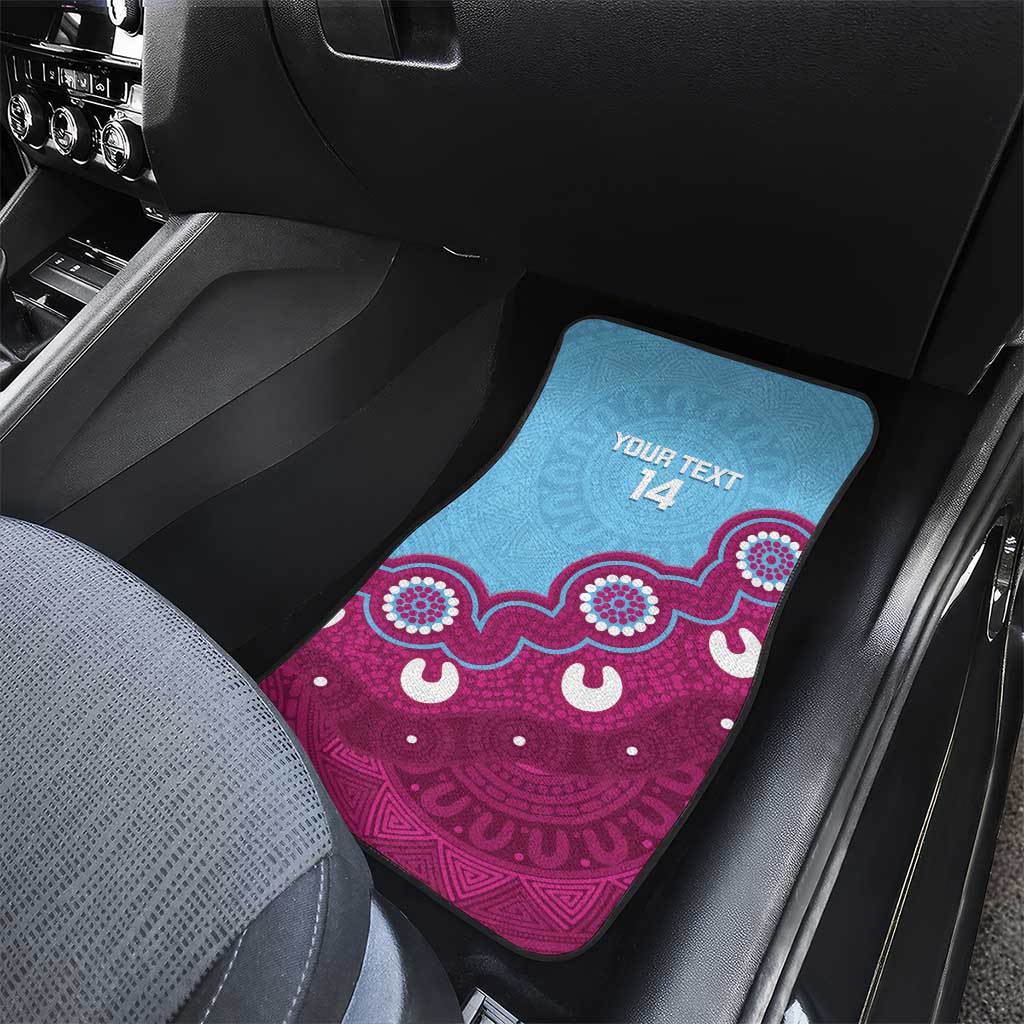 Central Queensland Rugby Custom Car Mats Go Capras Aboriginal Art - Aussie Hoodie