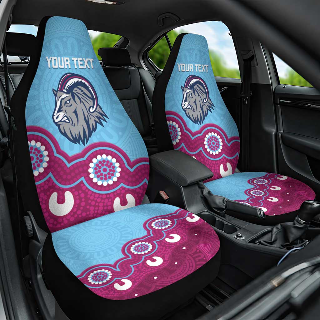 Central Queensland Rugby Custom Car Seat Cover Go Capras Aboriginal Art - Aussie Hoodie