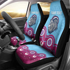 Central Queensland Rugby Custom Car Seat Cover Go Capras Aboriginal Art - Aussie Hoodie