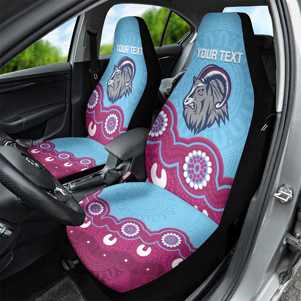 Central Queensland Rugby Custom Car Seat Cover Go Capras Aboriginal Art - Aussie Hoodie