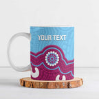 Central Queensland Rugby Custom Ceramic Mug Go Capras Aboriginal Art - Aussie Hoodie