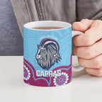 Central Queensland Rugby Custom Ceramic Mug Go Capras Aboriginal Art - Aussie Hoodie