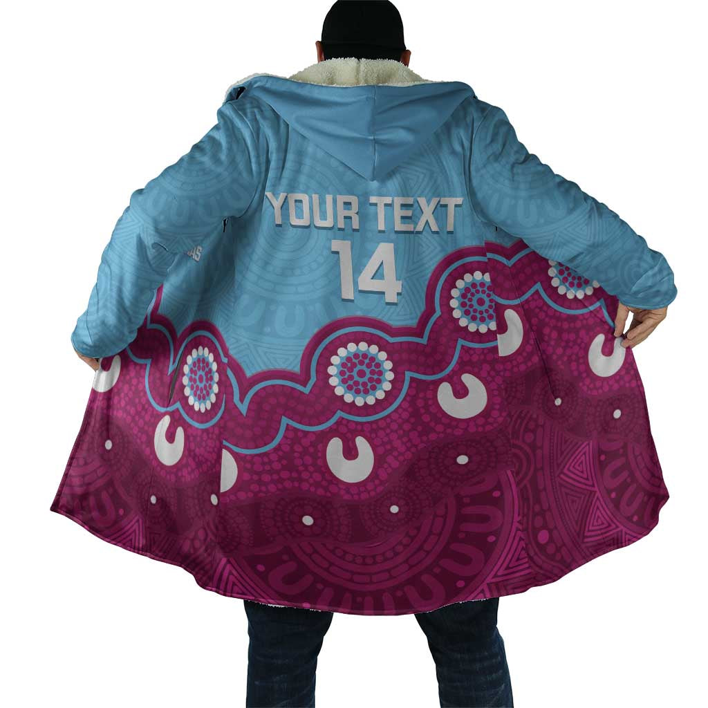 Central Queensland Rugby Custom Cloak Go Capras Aboriginal Art - Aussie Hoodie