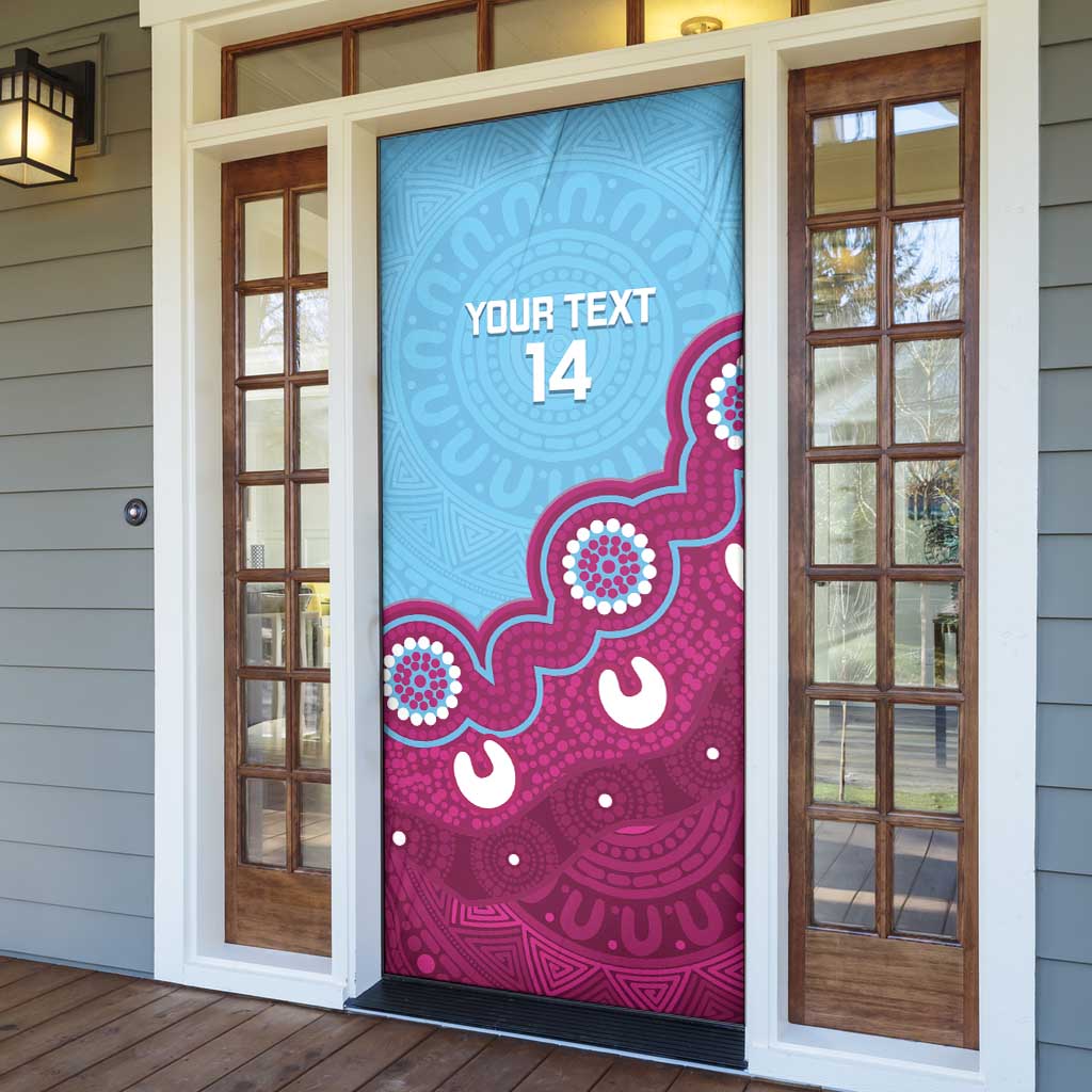 Central Queensland Rugby Custom Door Cover Go Capras Aboriginal Art - Aussie Hoodie