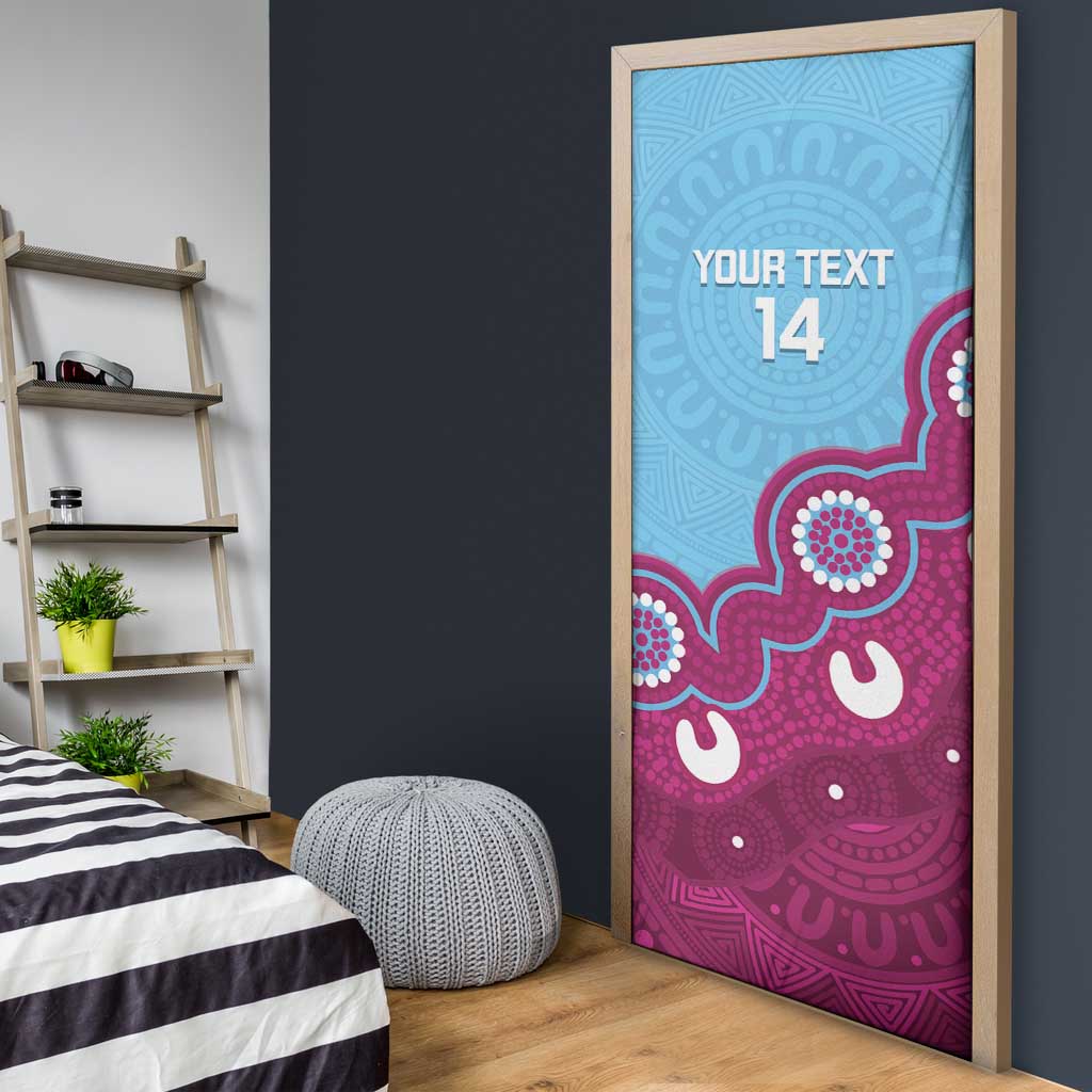 Central Queensland Rugby Custom Door Cover Go Capras Aboriginal Art - Aussie Hoodie