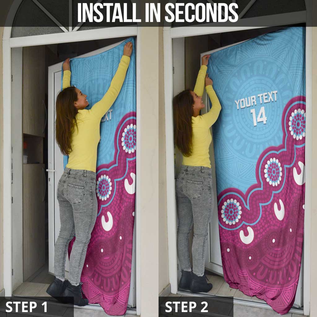 Central Queensland Rugby Custom Door Cover Go Capras Aboriginal Art - Aussie Hoodie
