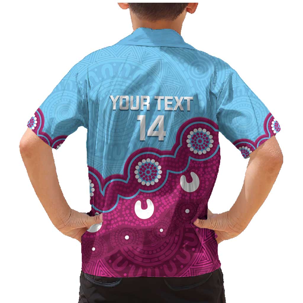 Central Queensland Rugby Custom Family Matching Mermaid Dress and Hawaiian Shirt Go Capras Aboriginal Art - Aussie Hoodie