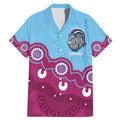 Central Queensland Rugby Custom Family Matching Mermaid Dress and Hawaiian Shirt Go Capras Aboriginal Art - Aussie Hoodie