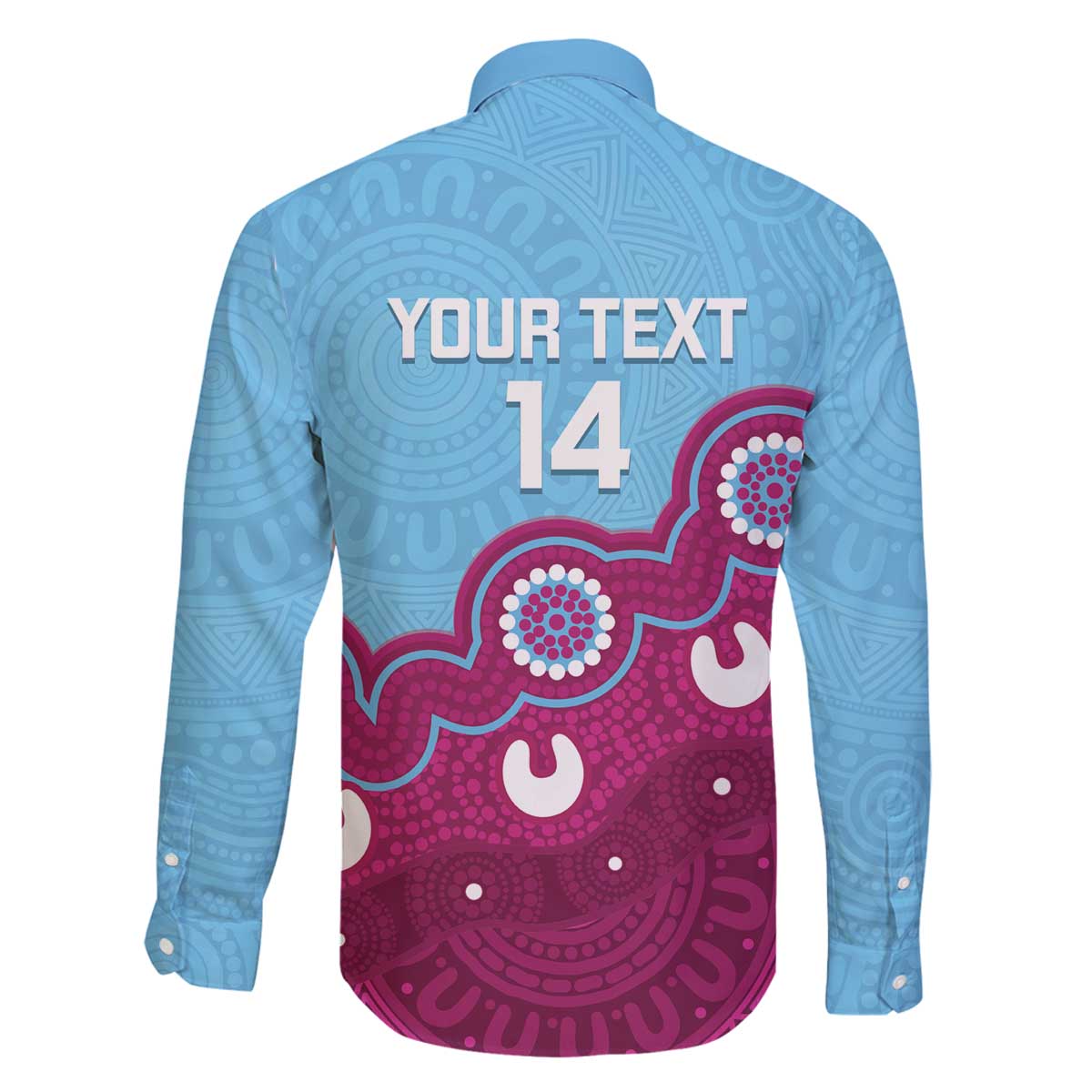 Central Queensland Rugby Custom Family Matching Off The Shoulder Long Sleeve Dress and Hawaiian Shirt Go Capras Aboriginal Art - Aussie Hoodie