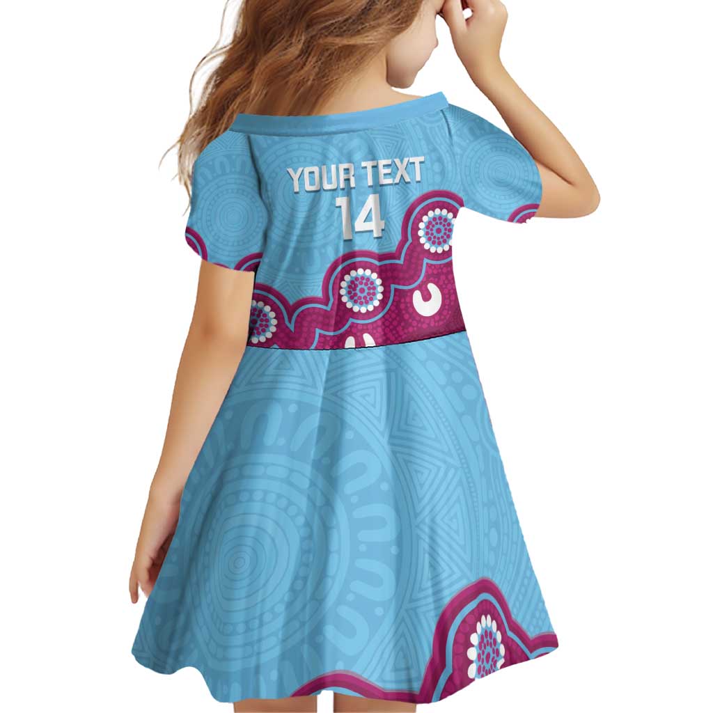 Central Queensland Rugby Custom Family Matching Off Shoulder Short Dress and Hawaiian Shirt Go Capras Aboriginal Art - Aussie Hoodie