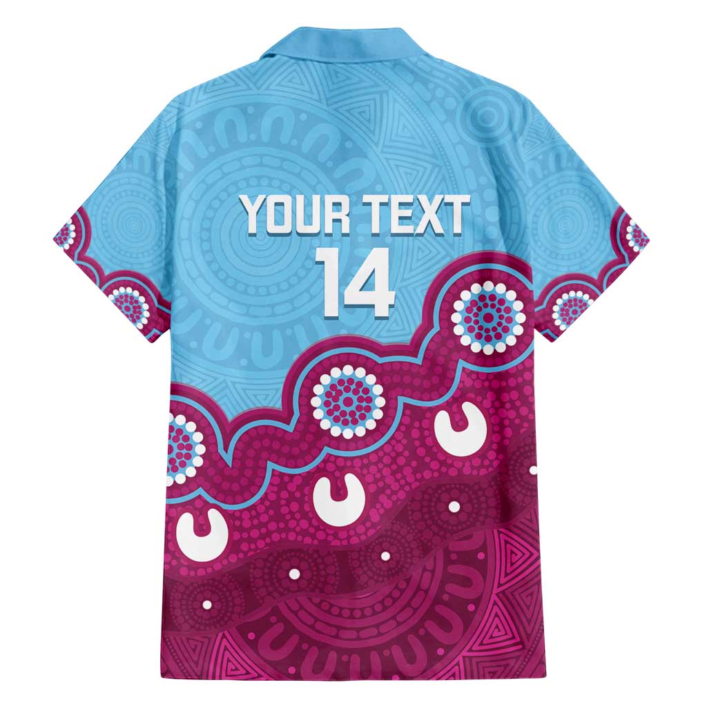 Central Queensland Rugby Custom Family Matching Tank Maxi Dress and Hawaiian Shirt Go Capras Aboriginal Art - Aussie Hoodie