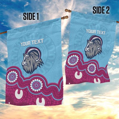 Central Queensland Rugby Custom Garden Flag Go Capras Aboriginal Art - Aussie Hoodie
