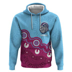 Central Queensland Rugby Custom Hoodie Go Capras Aboriginal Art - Aussie Hoodie