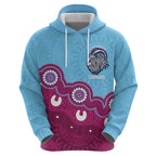 Central Queensland Rugby Custom Hoodie Go Capras Aboriginal Art - Aussie Hoodie