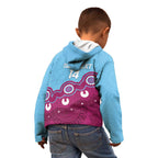 Central Queensland Rugby Custom Kid Hoodie Go Capras Aboriginal Art - Aussie Hoodie