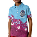 Central Queensland Rugby Custom Kid Polo Shirt Go Capras Aboriginal Art - Aussie Hoodie