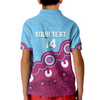 Central Queensland Rugby Custom Kid Polo Shirt Go Capras Aboriginal Art - Aussie Hoodie