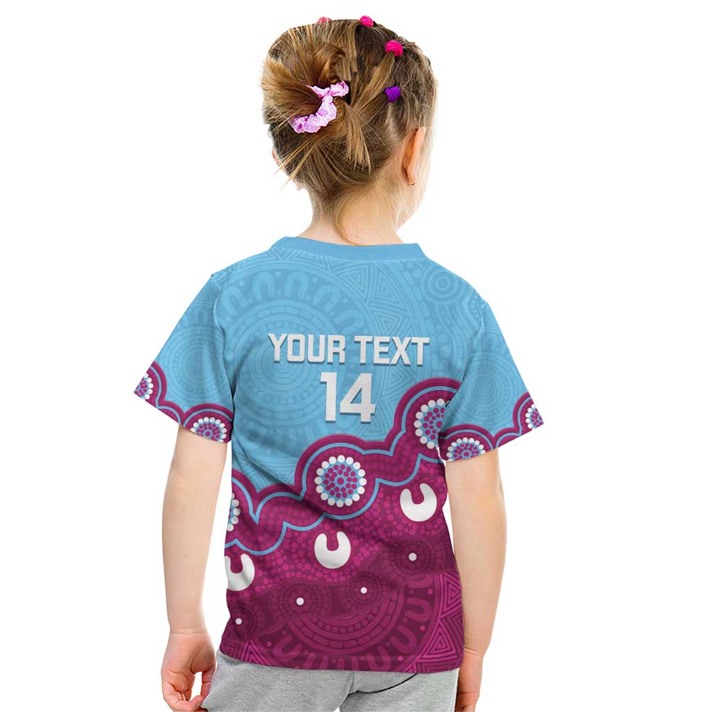 Central Queensland Rugby Custom Kid T Shirt Go Capras Aboriginal Art - Aussie Hoodie
