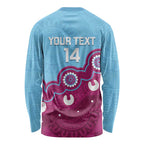 Central Queensland Rugby Custom Long Sleeve Shirt Go Capras Aboriginal Art - Aussie Hoodie