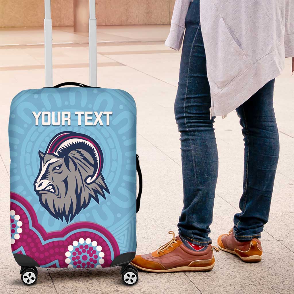 Central Queensland Rugby Custom Luggage Cover Go Capras Aboriginal Art - Aussie Hoodie