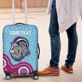 Central Queensland Rugby Custom Luggage Cover Go Capras Aboriginal Art - Aussie Hoodie