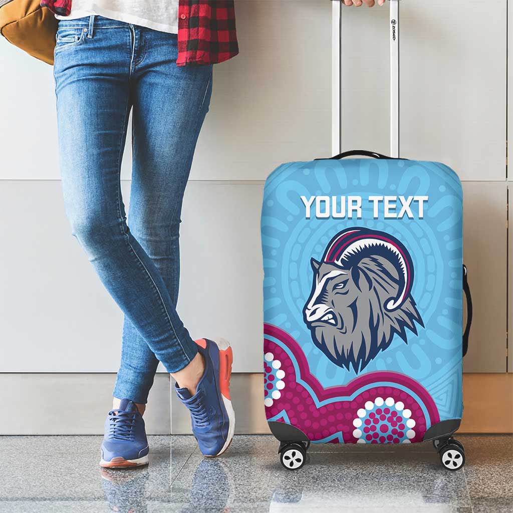 Central Queensland Rugby Custom Luggage Cover Go Capras Aboriginal Art - Aussie Hoodie