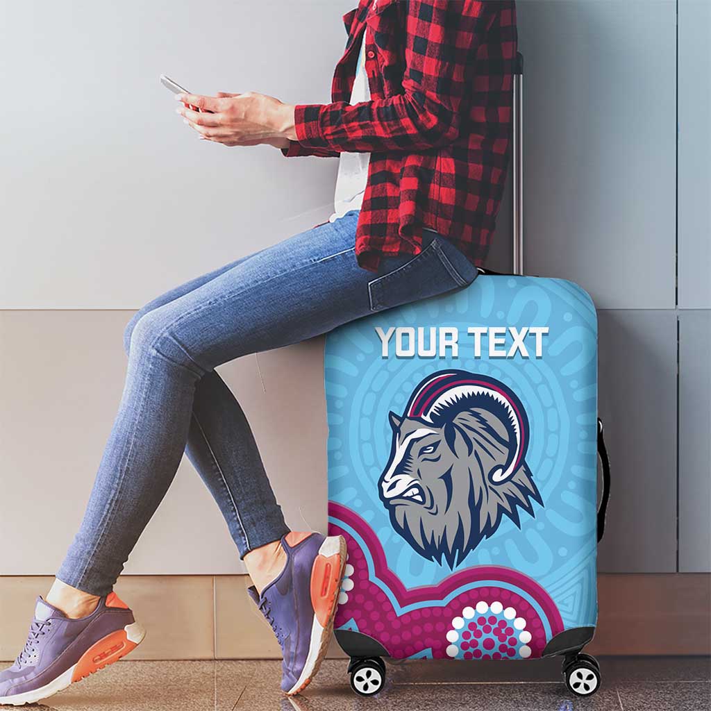Central Queensland Rugby Custom Luggage Cover Go Capras Aboriginal Art - Aussie Hoodie